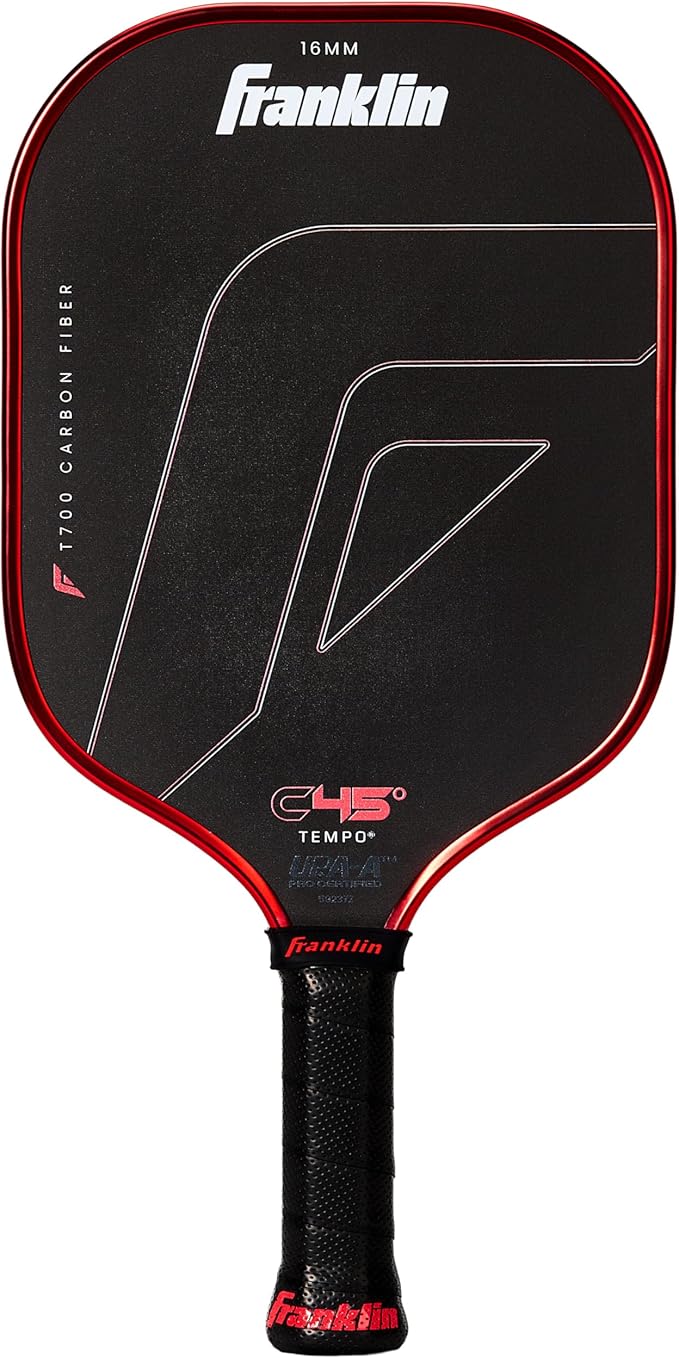Franklin C45° Carbon Fiber - Tempo Paddle 16mm (Red)