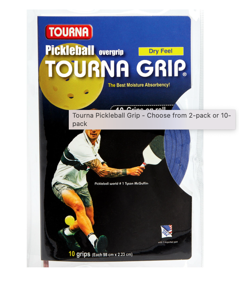 TournaGrip Overgrip 10pk - Pickleball