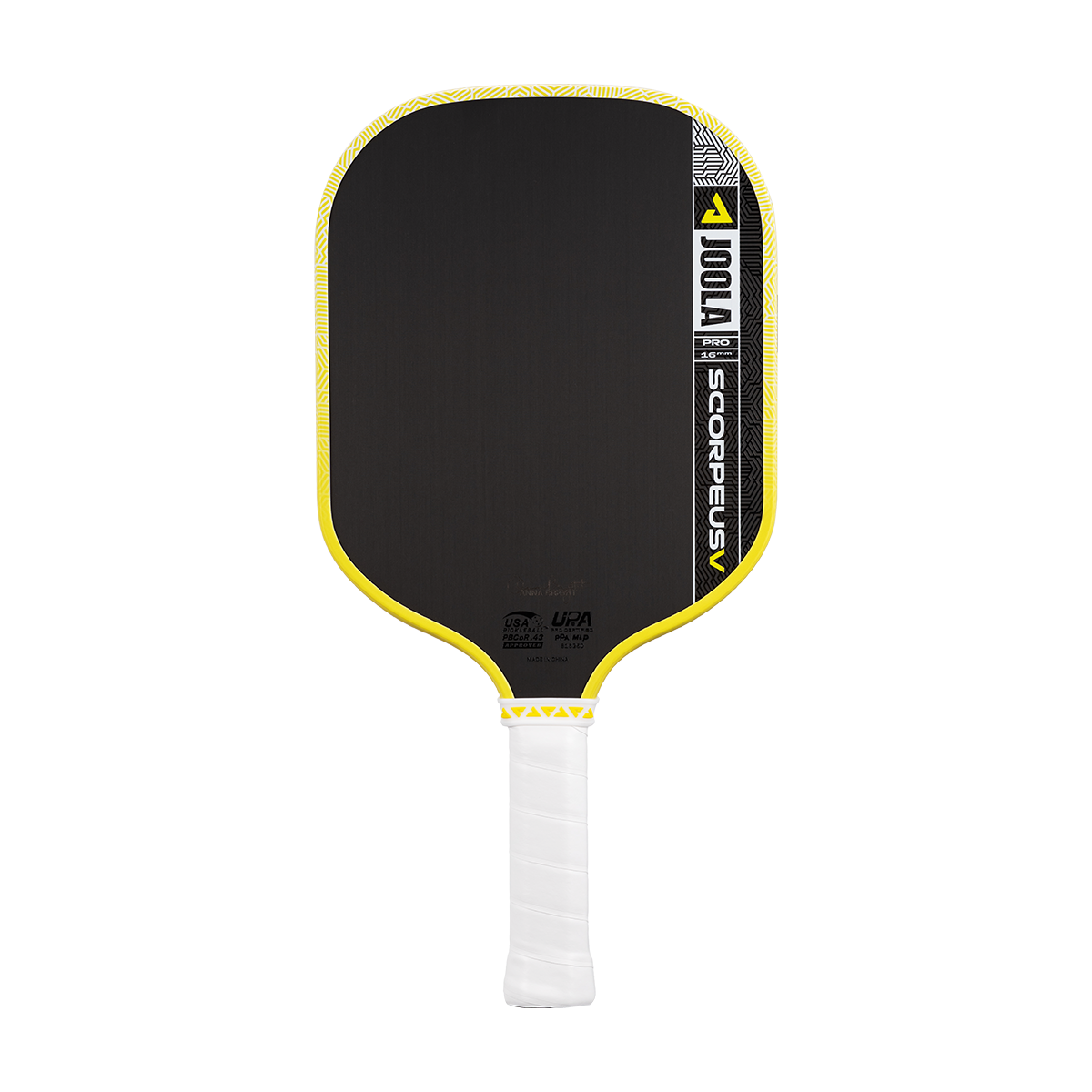JOOLA Scorpeus Pro V Anna Bright JOOLA Yellow 16mm Pickleball Paddle