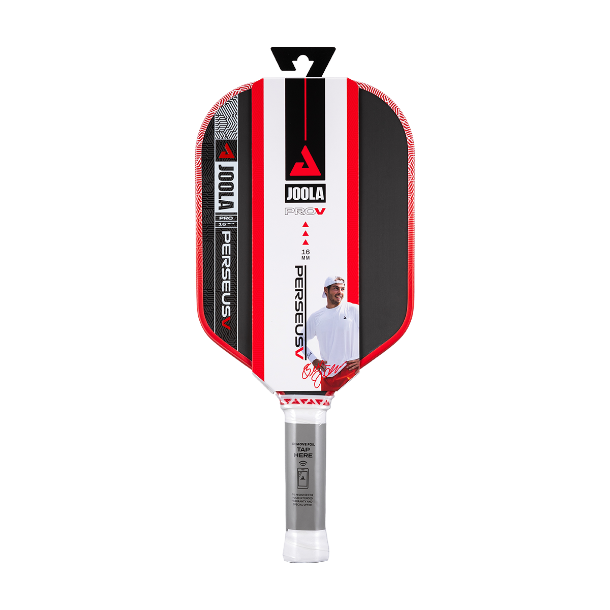 JOOLA Perseus Pro V Ben Johns Blaze Red 16mm Pickleball Paddle