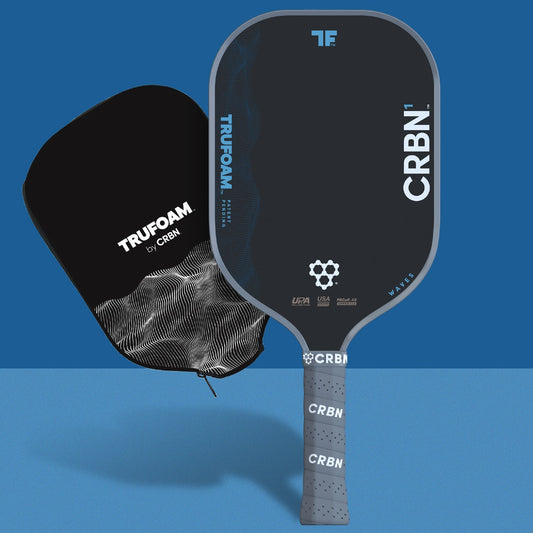 CRBN 1 TruFoam Waves Pickleball Paddle | (Elongated, Long Handle)