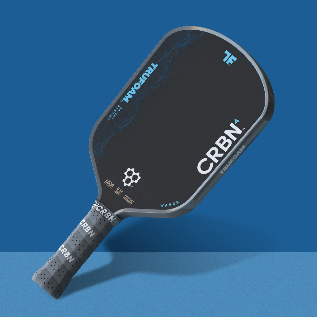 CRBN 4 TruFoam Waves Pickleball Paddle | (Hybrid, AeroCurve)