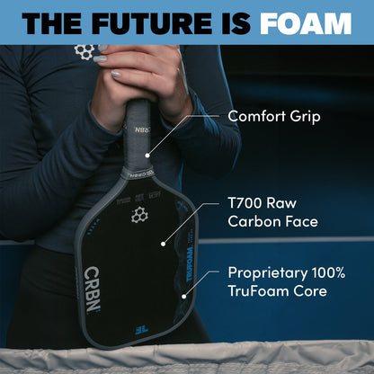 CRBN 4 TruFoam Waves Pickleball Paddle | (Hybrid, AeroCurve)