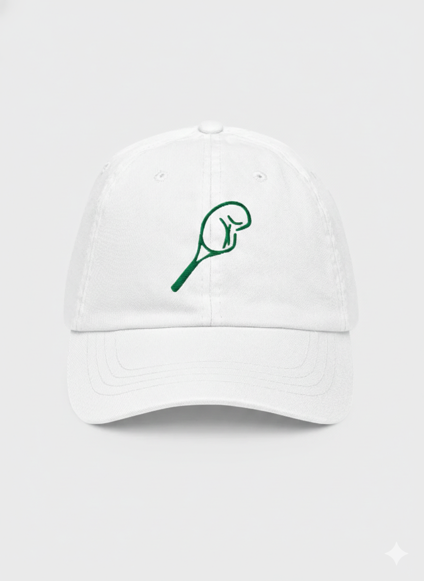 Tennis Brat Embroidered Hat- Broken Geren Tennis racket