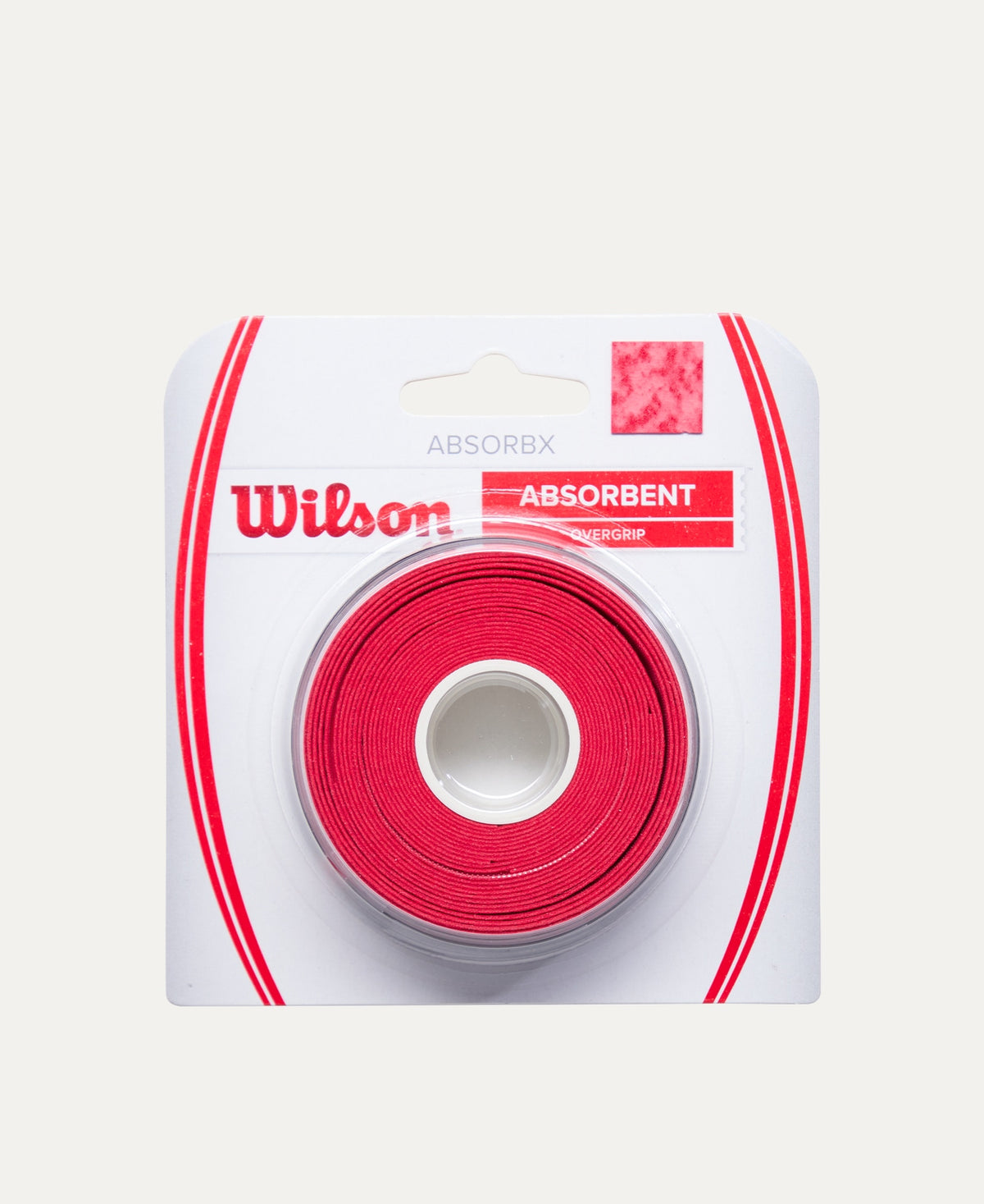 Wilson AbsorbX Overgrip Tennis RED 3 Pack
