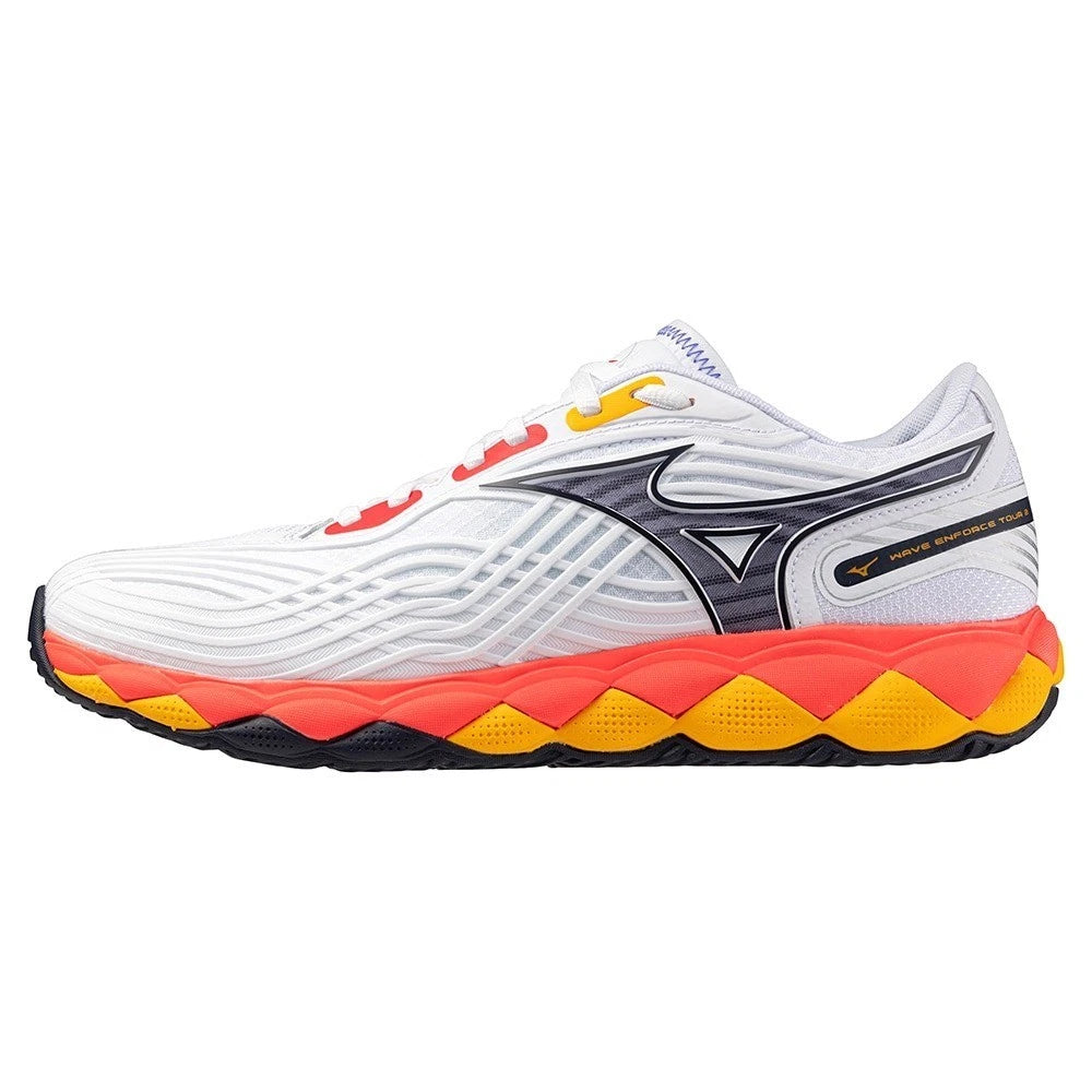 Mizuno Wave Enforce Tour 2 AC - White/Coral/Citrus Womens